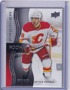 Matthew Coronato Rookie 355/399 Card #111 2023-24 Upper Deck Premier Rookie Card RC Calgary Flames