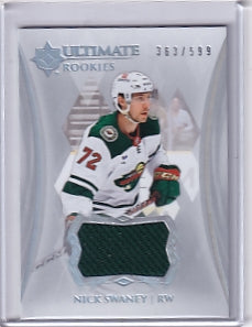 Nick Swaney Ultimate Rookie Jersey /599 Card #188 2023-24 Upper Deck Ultimate Collection Rookie Card RC Minnesota Wild