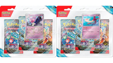 Pokémon STELLAR CROWN - 3 Pack Blister - Scarlet & Violet SV7