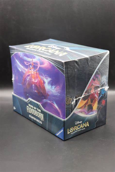 Disney Lorcana Rise of the Floodborn Starter Deck Display (8 Starters)