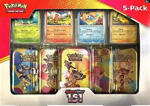 POKEMON - Scarlet & Violet 151 Mini Tin Pack of 5 tins - MEOWTH