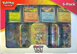 POKEMON - Scarlet & Violet 151 Mini Tin Pack of 5 tins - MAGNETON