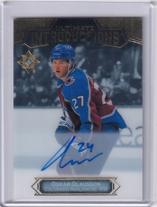 Oskar Olausson Ultimate Introductions Card UI-39 2022-23 Upper Deck Ultimate Collection Rookie Card RC Colorado Avalanche (2023-24 Update)