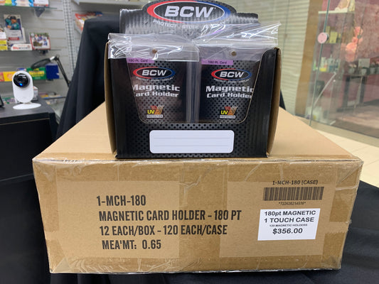 One Touch Magnetic Card Holders - 180Pt Case of 120 - BCW