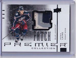 Patrik Laine Premier Collection Patch 20/25 Card AJ-PL 2021-22 Upper Deck Premier Columbus Blue Jackets