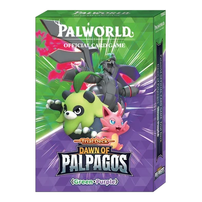 Palworld Card Game - Dawn of Palpagos - Green/Purple Trial Deck