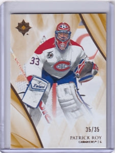 Patrick Roy Base Gold 35/35 Card #95 2023-24 Upper Deck Ultimate Collection Montreal Canadiens