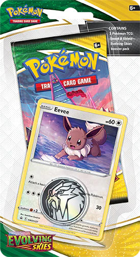 Pokémon EVOLVING SKIES Checklane Booster Blister Pack - Sword & Shield