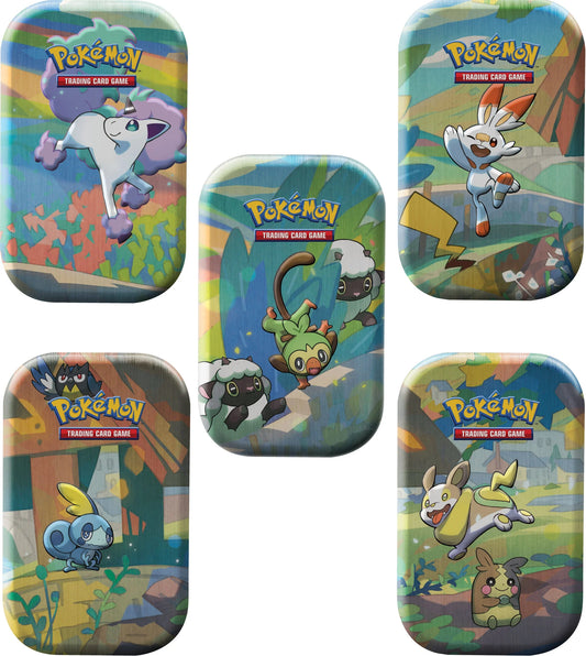 1x Pokémon Galar Pals Mini Tin -  Sword & Shield - Fusion Strike & Lost Origin Packs