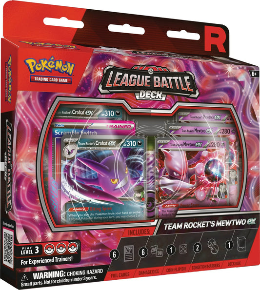 Pokémon TEAM ROCKET'S MEWTWO ex League Battle Deck - Scarlet & Violet