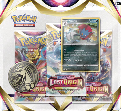 LOST ORIGIN - 3 Pack Blister - Weavile - Sword & Shield