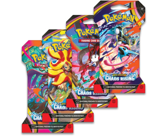 Pokémon CHAOS RISING  - Sleeved Booster Pack - MEGA EVOLUTIONS ME4