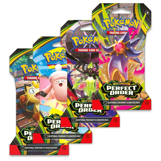 Pokémon PERFECT ORDER  - Sleeved Booster Pack   - MEGA EVOLUTIONS ME3