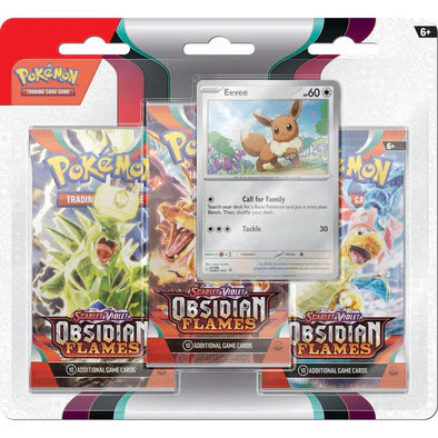 Pokémon OBSIDIAN FLAMES - 3 Booster Pack Blister - Scarlet & Violet SV03