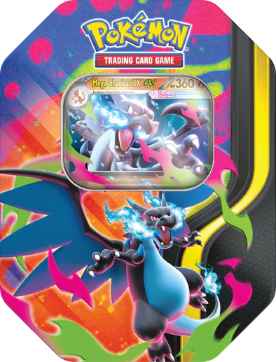 Pokémon Random MEGA CHARIZARD TIN - Mega Evolution