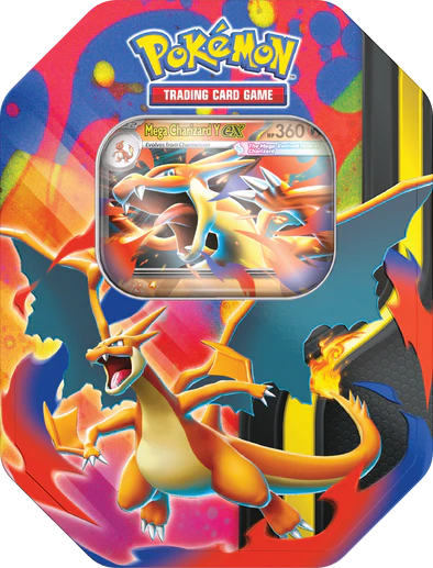 Pokémon Random MEGA CHARIZARD TIN - Mega Evolution