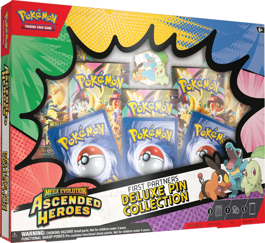 Pokemon - Mega Evolution - Ascended Heroes - First Partners Deluxe Pin Collection ME2.5