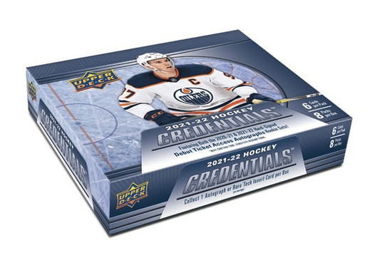 2021-22 UD Credentials Hockey Hobby Box