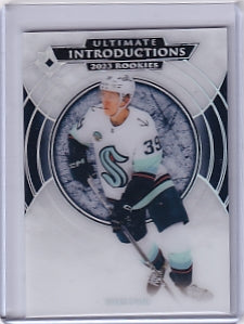 Ryker Evans Ultimate Introductions Rookie Card UI-7 2023-24 Upper Deck Ultimate Collection Rookie Card RC Seattle Kraken