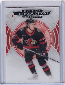 Ridly Greig Ultimate Introductions Rookie Card UI-38 2023-24 Upper Deck Ultimate Collection Rookie Card RC Ottawa Senators