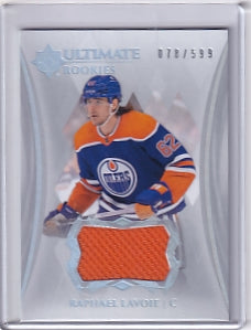 Raphael Lavoie Ultimate Rookie Jersey /599 Card #198 2023-24 Upper Deck Ultimate Collection Rookie Card RC Edmonton Oilers
