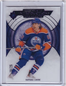 Raphael Lavoie Ultimate Introductions Purple 18/25  Rookie Card UI-47 2023-24 Upper Deck Ultimate Collection Rookie Card RC Edmonton Oilers