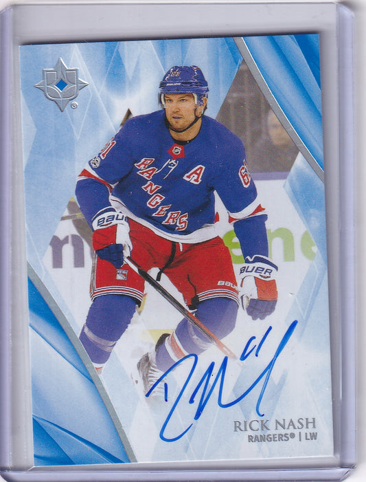 Rick Nash Ultimate Base Auto Card #82 2023-24 Upper Deck Ultimate Collection New York Rangers