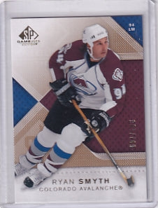 Ryan Smith Base Gold 097/100 Card #74 2007-2008 SP Game Used Colorado Avalanche