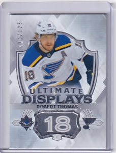 Robert Thomas Ultimate Displays 041/125 Card UD-RT 2023-24 Upper Deck Ultimate Collection St. Louis Blues