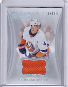 Samuel Bolduc Ultimate Rookie Jersey /599 Card #170 2023-24 Upper Deck Ultimate Collection Rookie Card RC New York Islanders