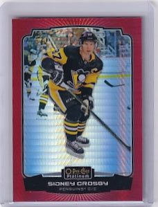 Sidney Crosby Red Prism 066/199 2022-23 O-Pee-Chee Platinum Pittsburgh Penguins