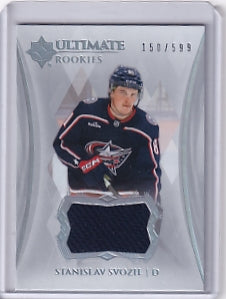 Stanislav Svozil Ultimate Rookie Jersey /599 Card #141 2023-24 Upper Deck Ultimate Collection Rookie Card RC Columbus Blue Jackets