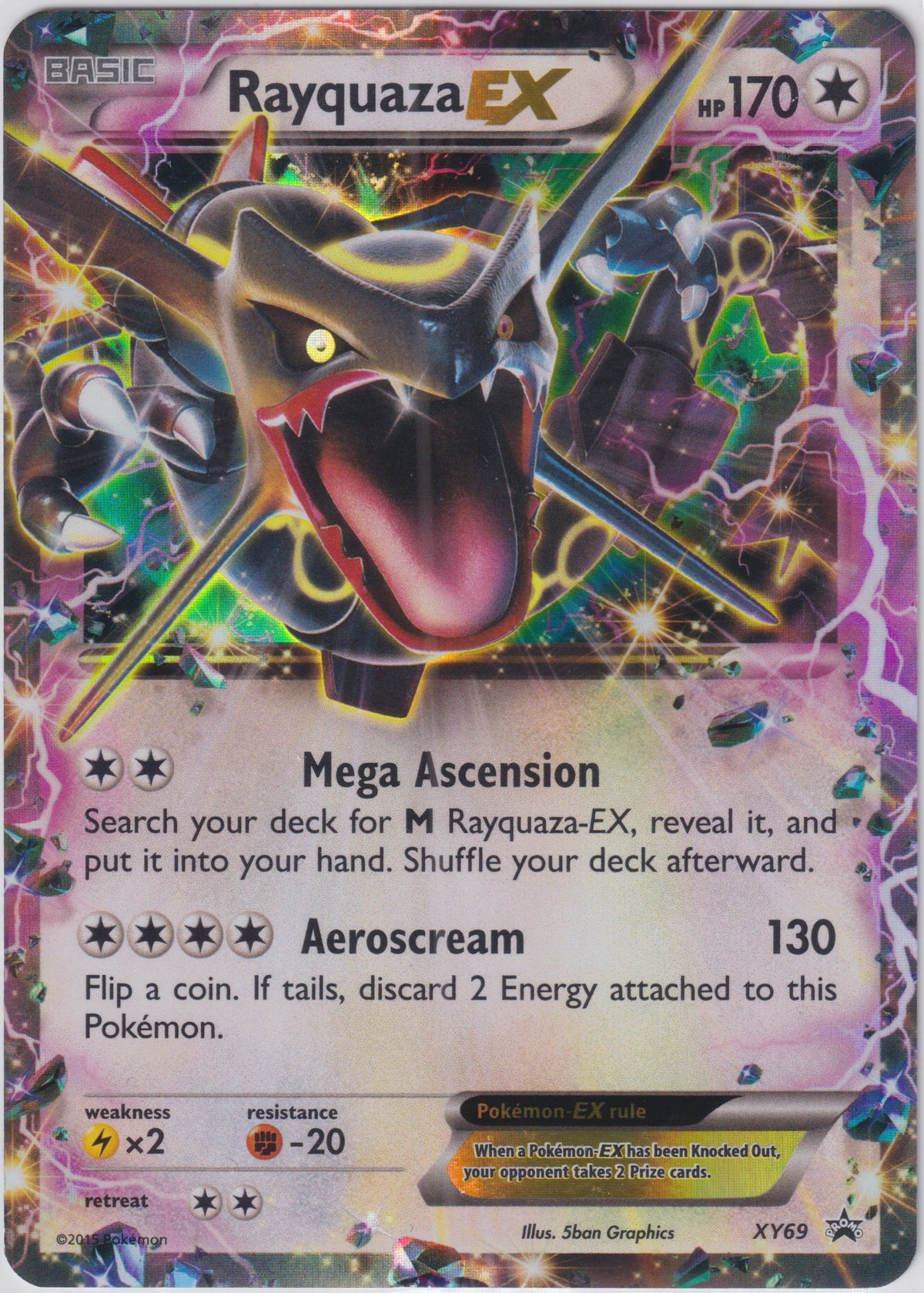 *DMG* Rayquaza EX Shiny  - XY Promo XY69 Pokemon Card