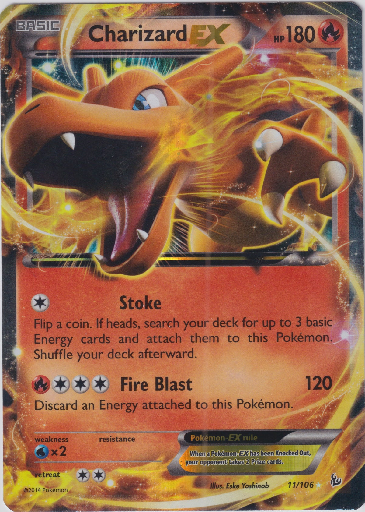 Charizard Ex  11/106 - Flashfire Pokemon Card