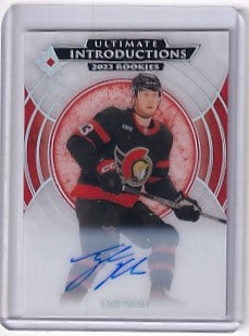 Tyler Kleven Ultimate Introductions Rookie Auto Card UI-78 2023-24 Upper Deck Ultimate Collection Rookie Card RC Ottawa Senators