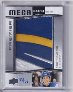 Tage Thompson Premier Mega Patch 03/27 Card PMP-TT 2023-24 Upper Deck Premier Buffalo Sabres