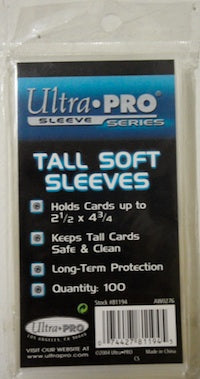 Soft Sleeves Tall Boy- 100 pack - (AKA Penny Sleeves) Ultra Pro