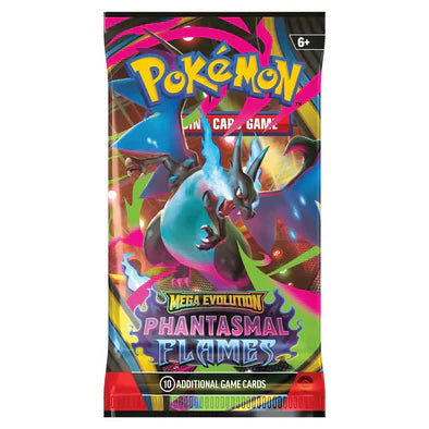 Pokémon Mega Evolutions Phantasmal Flames -Sleeved Booster Pack - ME2