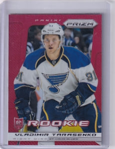 Vladimir Tarasenko Red Prizm Rookie Card #282 2013-14 Panini Prizm Hockey Rookie Card RC St. Louis Blues