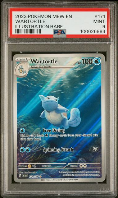 PSA 9 Wartortle 171/165 - SV151  - Pokemon Card