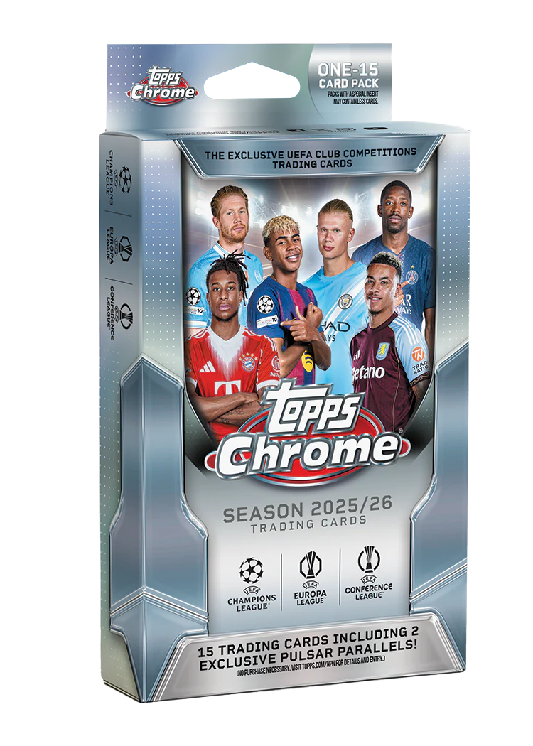 2025-26 Topps Chrome UEFA Champions League Soccer Hanger Box