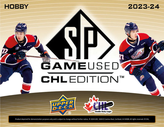 2023-24 UD SP GAME USED CHL Hockey Hobby Box