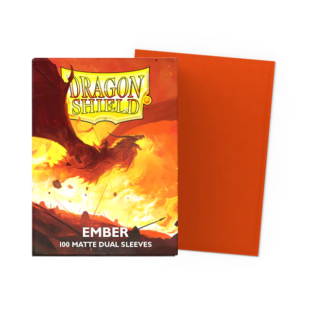 Dragon Shield Ember Matte Sleeves 100 Pack