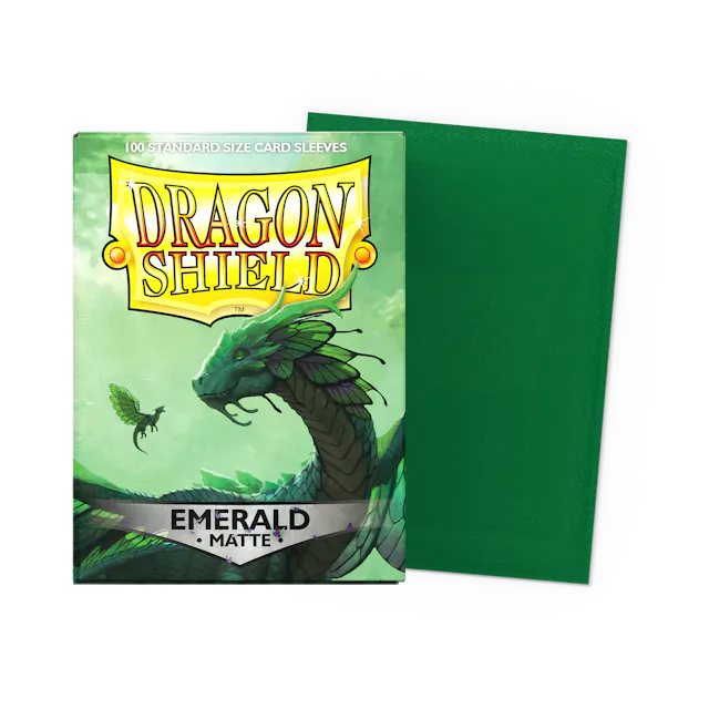 Dragon Shield Emerald Matte Sleeves 100 Pack