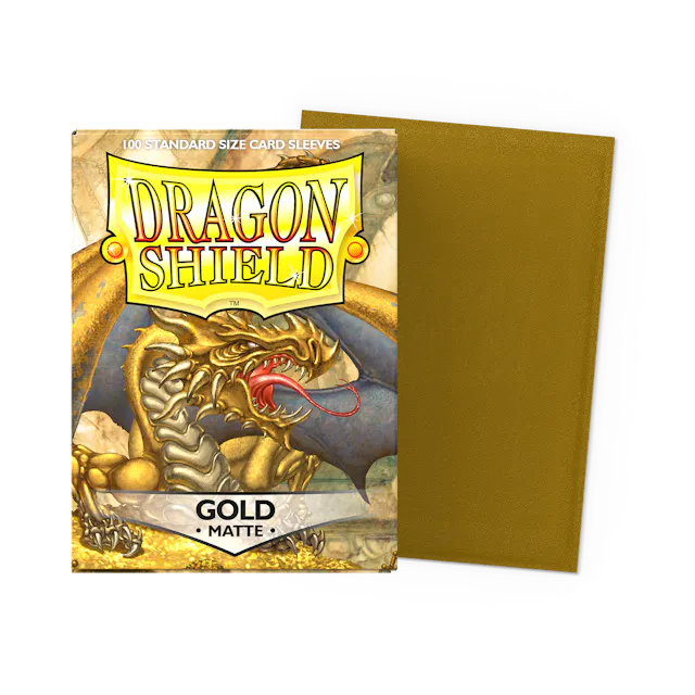 Dragon Shield Gold Matte Sleeves 100 Pack