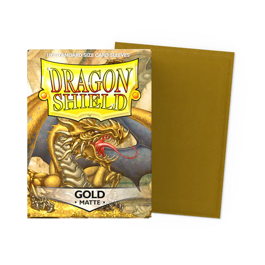 Dragon Shield Gold Matte Sleeves 100 Pack