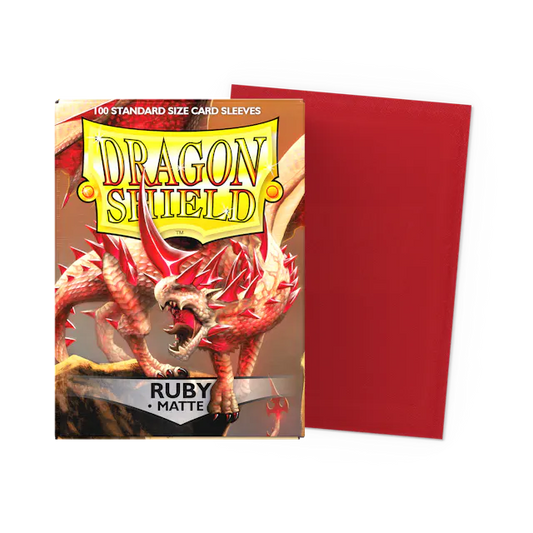 Dragon Shield Ruby Matte Sleeves 100 Pack