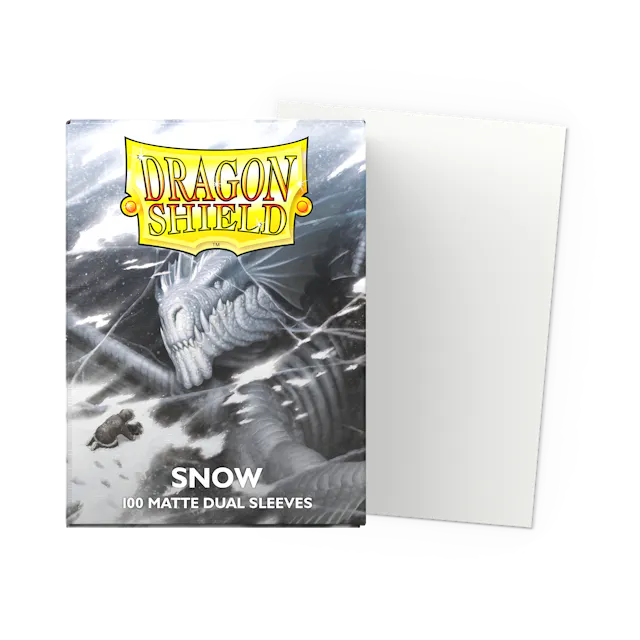 Dragon Shield Snow Matte Sleeves 100 Pack