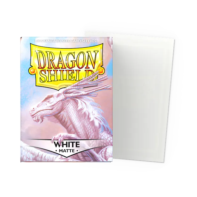 Dragon Shield White Matte Sleeves 100 Pack