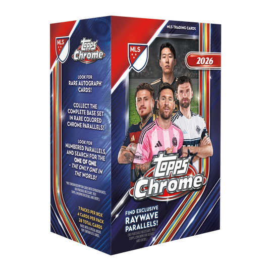 2026 Topps Chrome MLS Soccer Blaster Box Major League Soccer